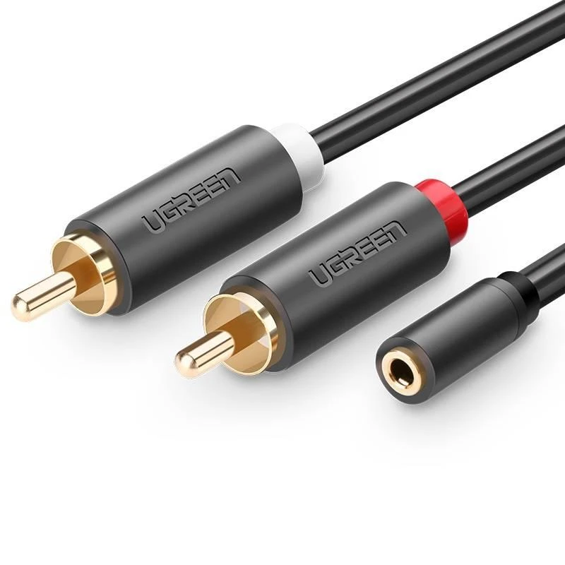 UGREEN adapteris 2x RCA į 3,5 mm lizdą