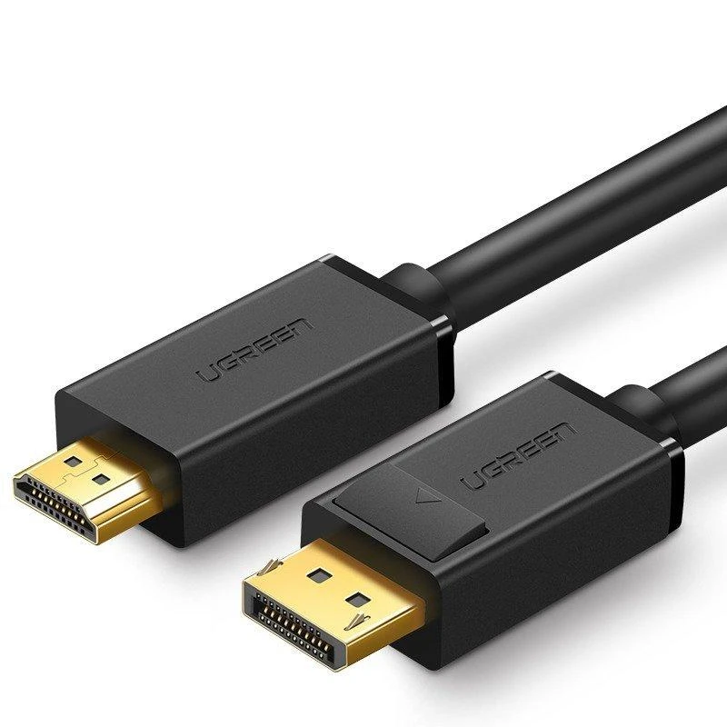 UGREEN DP į HDMI laidas su aukso spalvos jungtimis