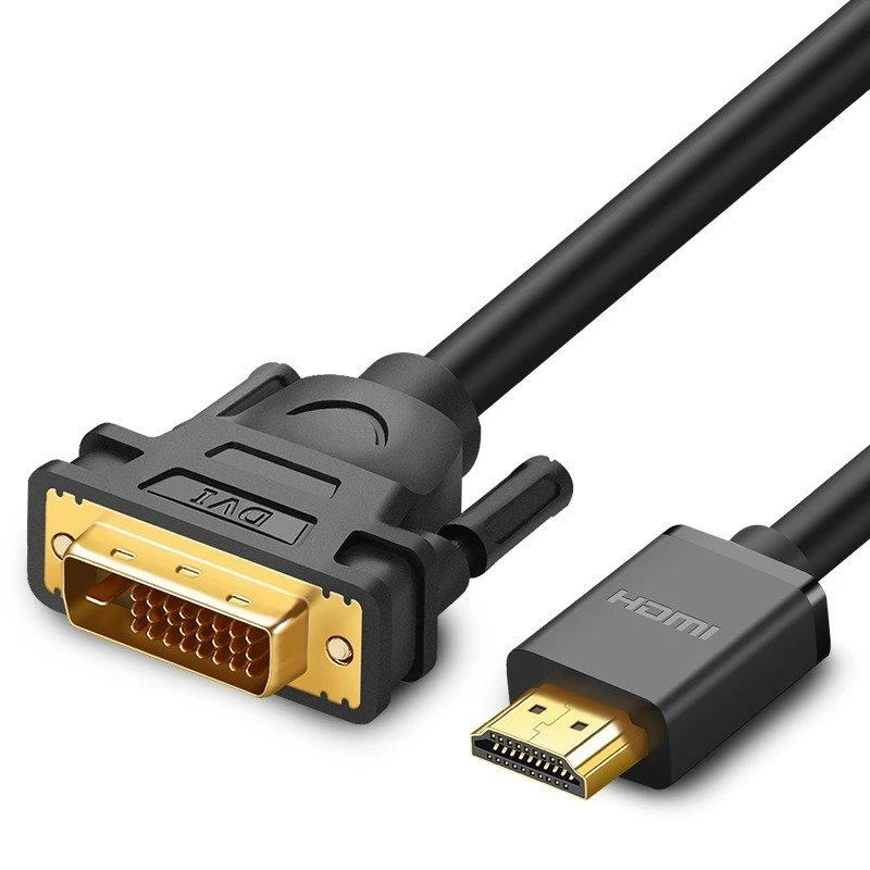 UGREEN HDMI - DVI laidas, paauksuotos jungtys