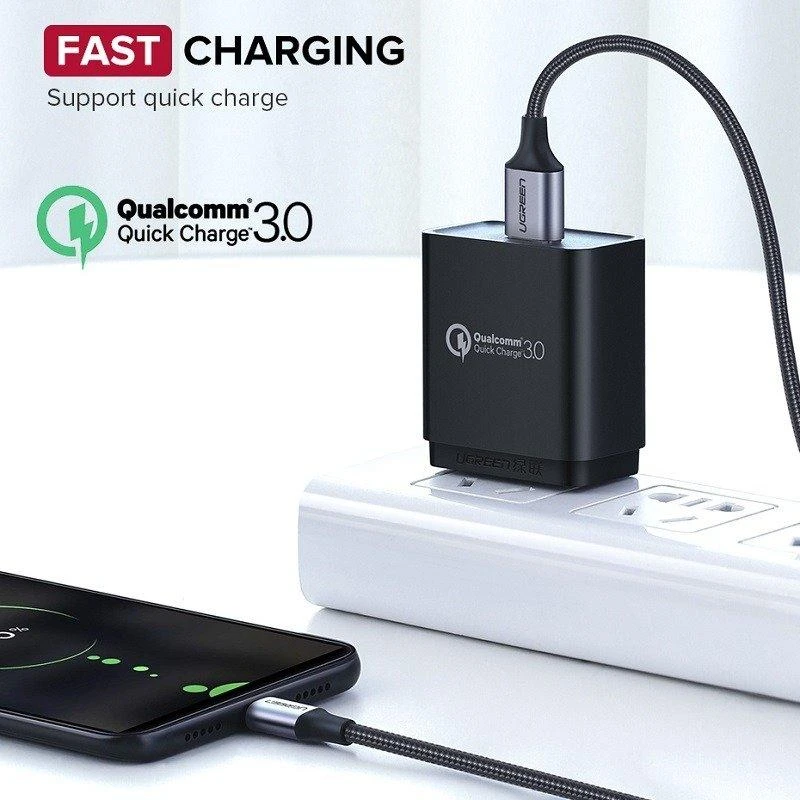 UGREEN micro USB laidas QC 3.0 2.4A 0.5m