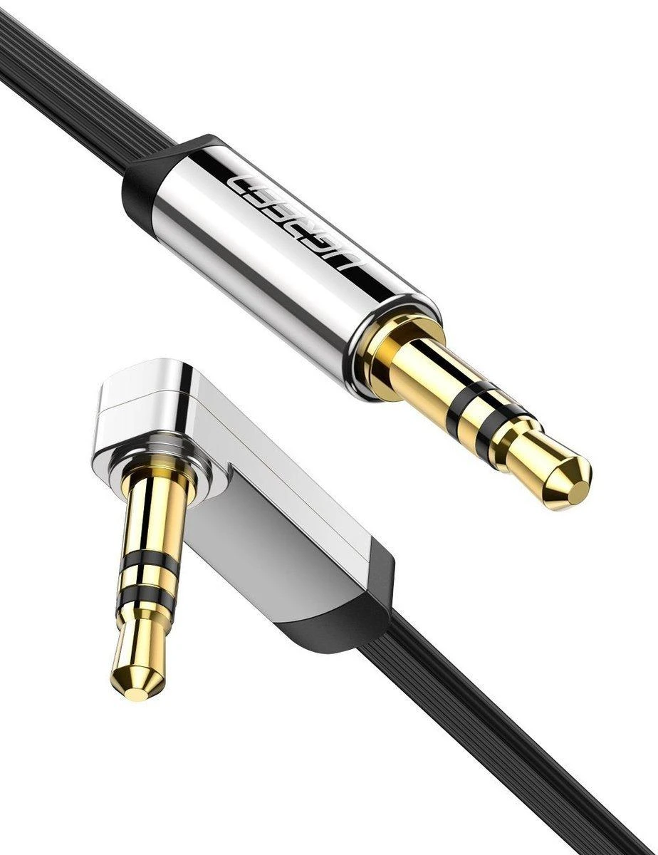 UGREEN Mini AUX 3.5mm kampinis kabelis 2m