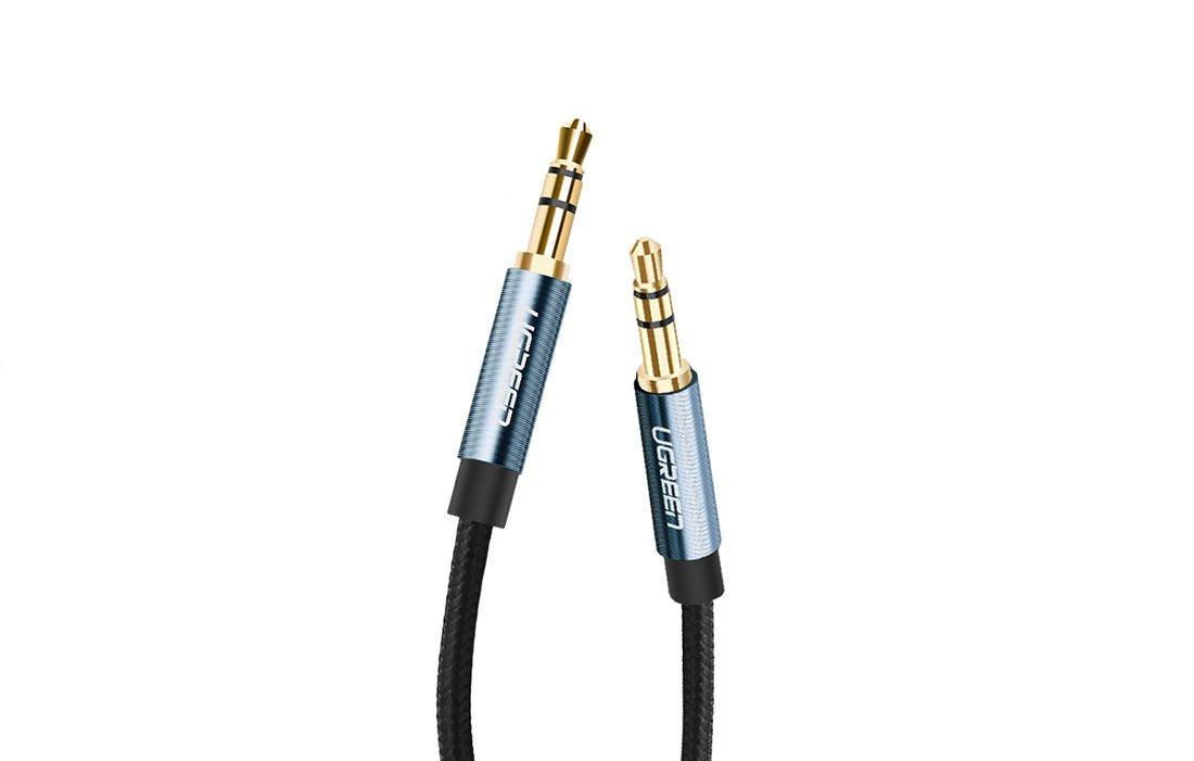 UGREEN mini lizdas 3.5 mm AUX kabelis 1.5 m mėlynas