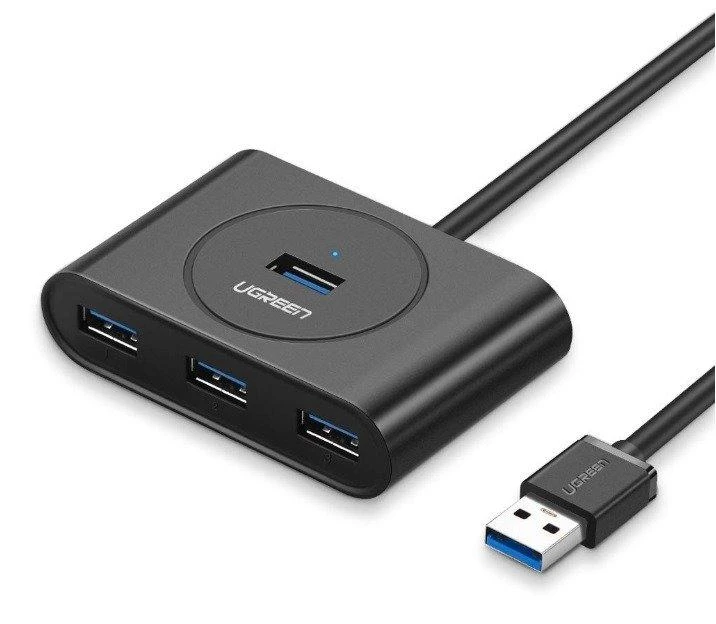 UGREEN USB 3.0 HUB 4in1 0.5m juodas
