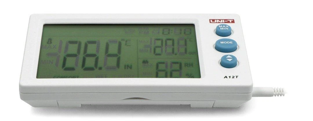 Stacja Uni-T A12T temperatūros ir drėgmės matuoklis
