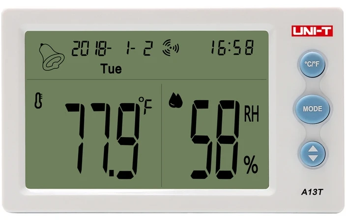 Uni-T A13T temperatūros ir drėgmės matuoklis