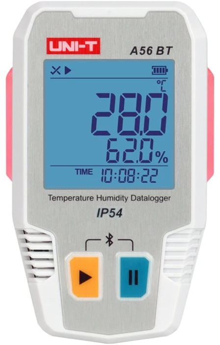 „Uni-T A56 BT“ „Bluetooth“ temperatūros ir drėgmės kaupiklis