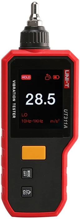 Matuoklis - Uni-T UT311A Vibracijos Testeriai, Pagreitis, Greitis, Poslinkis, Juoda
