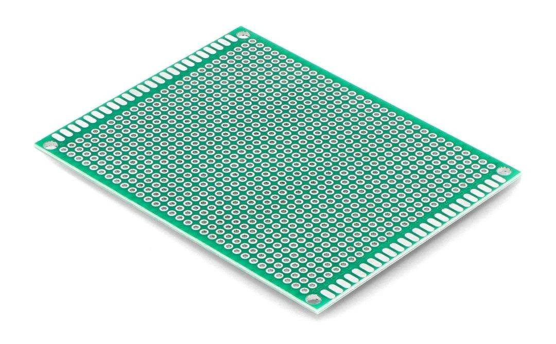 Žalia perforuota 70x90mm montažinė plokštė