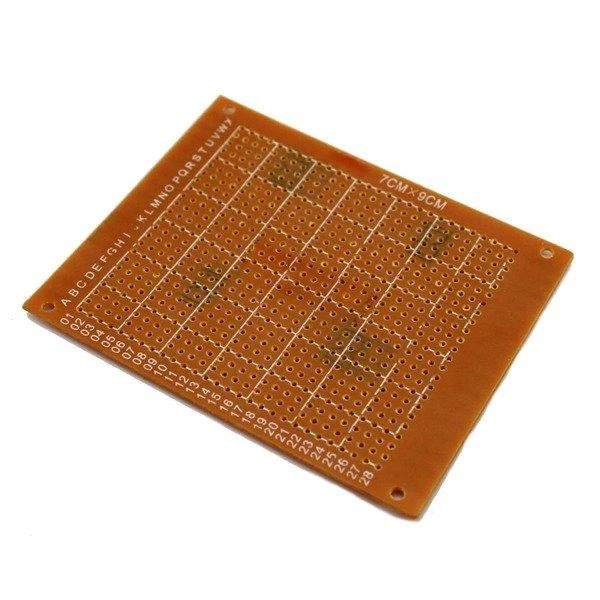 Universali PCB plokštė 70x90mm su žymėjimo tinkleliu