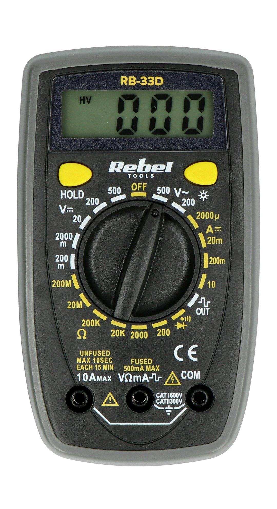 Universalus multimetras REBEL RB-33D