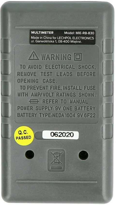 Universalus multimetras Rebel RB-830