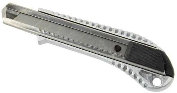 Oem Universalus peilis, metalinis - su ištraukiamu 18mm ašmenimis - popierinis tapetų peilis.