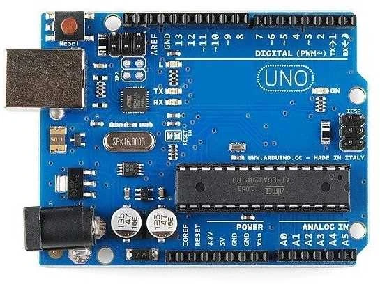 UNO R3 mikrovaldiklio plokštė su ATMega328 procesoriumi