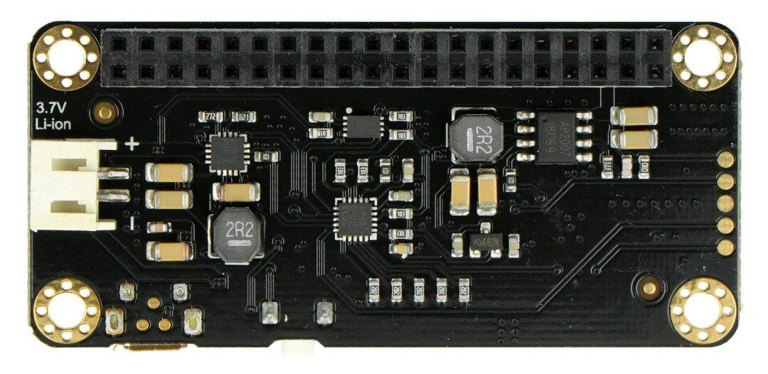 UPS HAT plokštė Raspberry Pi Zero su komponentais