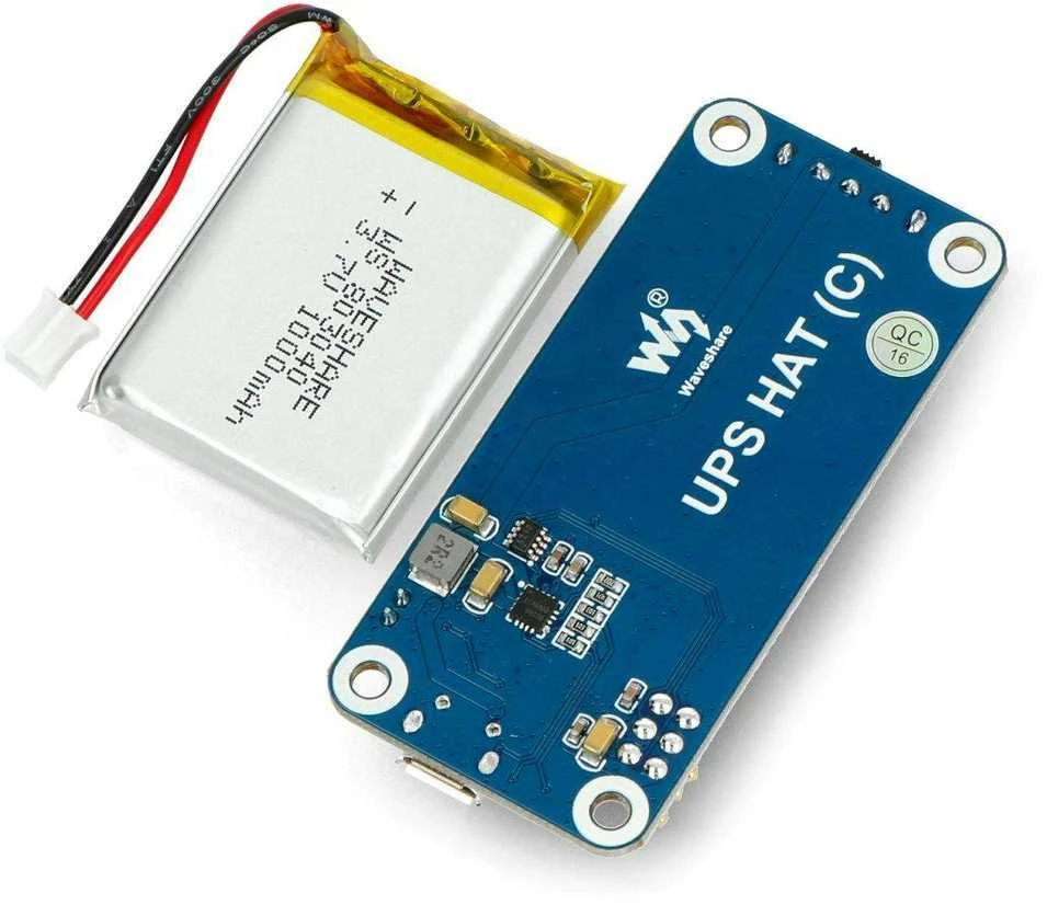 Waveshare UPS HAT su 1000mAh baterija