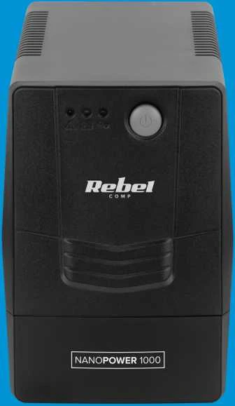 Nepertraukiamo maitinimo šaltinis UPS REBEL modelis Nanopower 1000 atsijungus 1000VA 600W 230V 50Hz