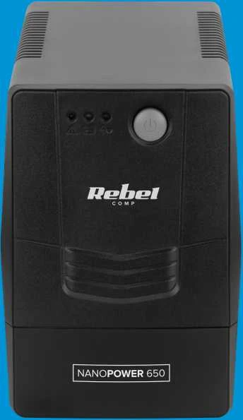 Nepertraukiamo maitinimo šaltinis UPS Rebel modelis Nanopower 650 atsijungus 650VA 360W 230V 50Hz