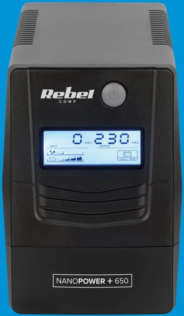 Nepertraukiamas Maitinimo Šaltinis - Rebel Nanopower Plus 650VA Juodas