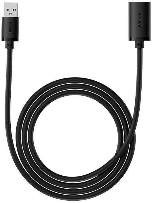 USB 2.0 prailginimo kabelis Baseus vyris į moterišką, AirJoy serija, 1.5 m (juodas)