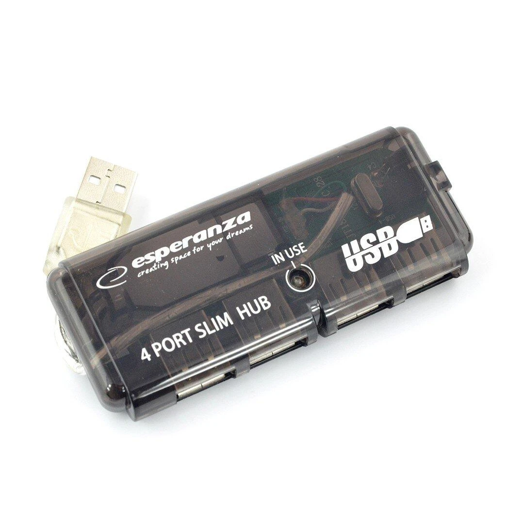USB 2.0 šakotuvas, 4 prievadai Esperanza EA-112