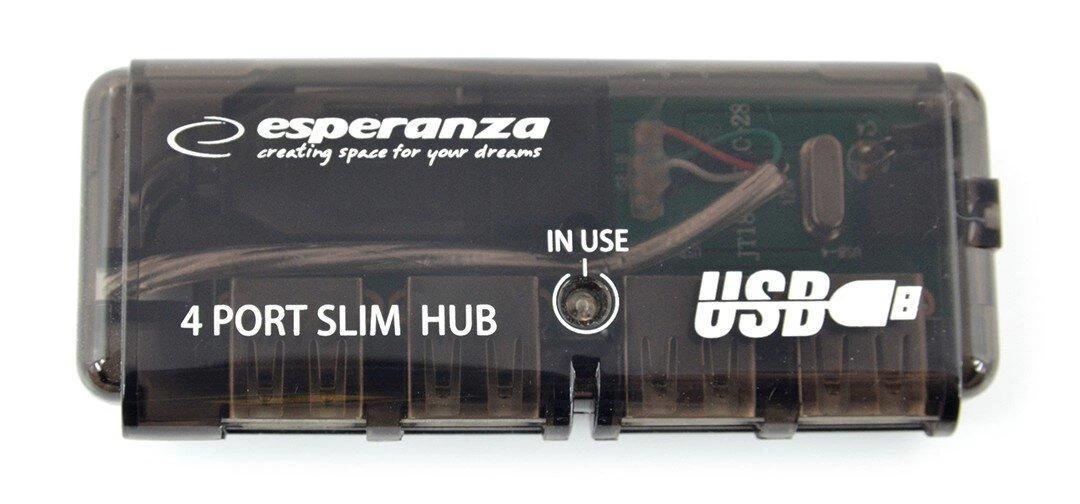 USB 2.0 šakotuvas, 4 prievadai Esperanza EA-112