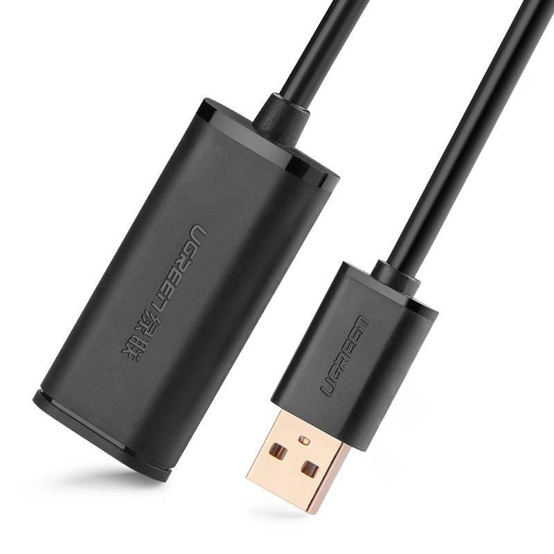 USB 2.0 UGREEN US121 laidas su signalo stiprintuvu 20m