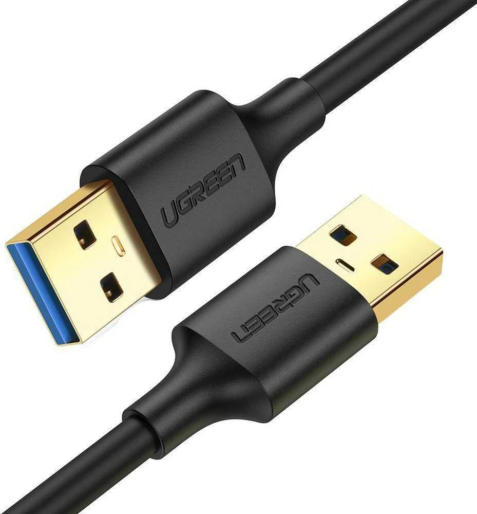 USB 3.0 AA kabelis UGREEN 0.5 m (juodas)
