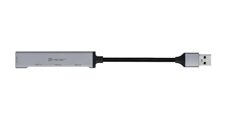 TRACER USB 3.0. 4 prievadų šakotuvas. 1x3,0 3x2,0 ALU