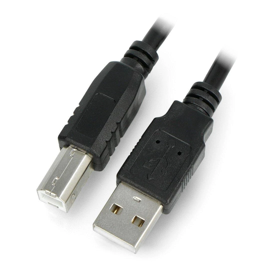 LANBERG USB-A M USB-B M 2.0 laidas 1.0m juodas feritas