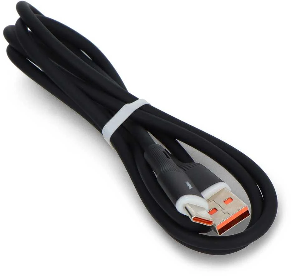USB A į USB C 2.0 laidas su foniniu apšvietimu - silikoninis - 1 m - Akyga AK-USB-62