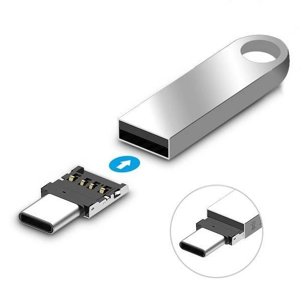 USB-A į USB-C keitiklio sujungimo schema