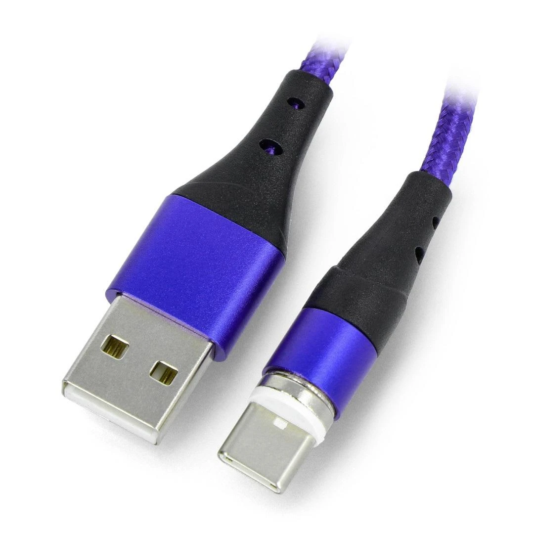 Magnetinis laidas USB A - C tipo USB - 1m - Akyga AK-USB-42