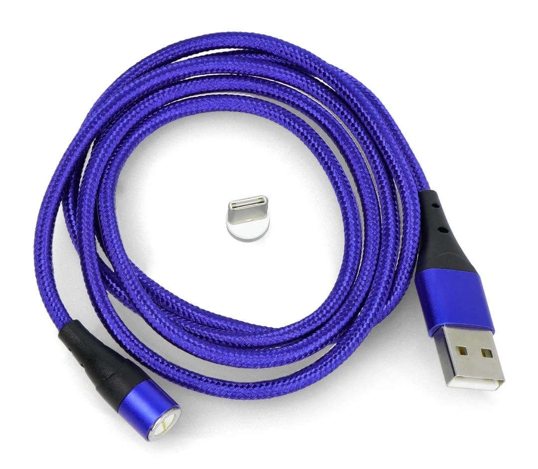 Magnetinis laidas USB A - C tipo USB - 1m - Akyga AK-USB-42