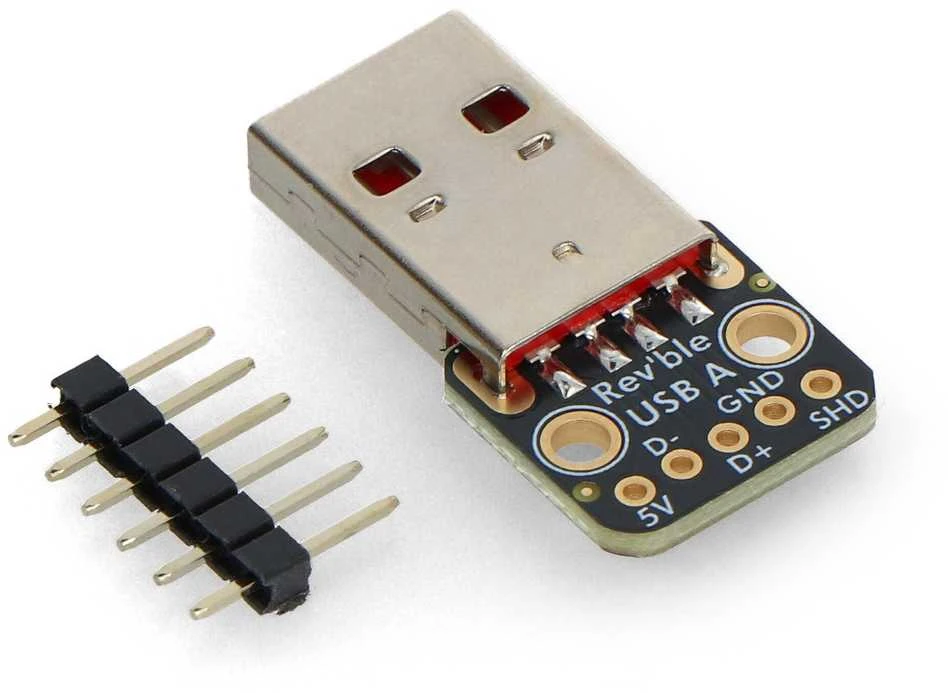 USB A tipo dvipusis kištuko modulis - Maišymo plokštės jungtis - Adafruit 6001