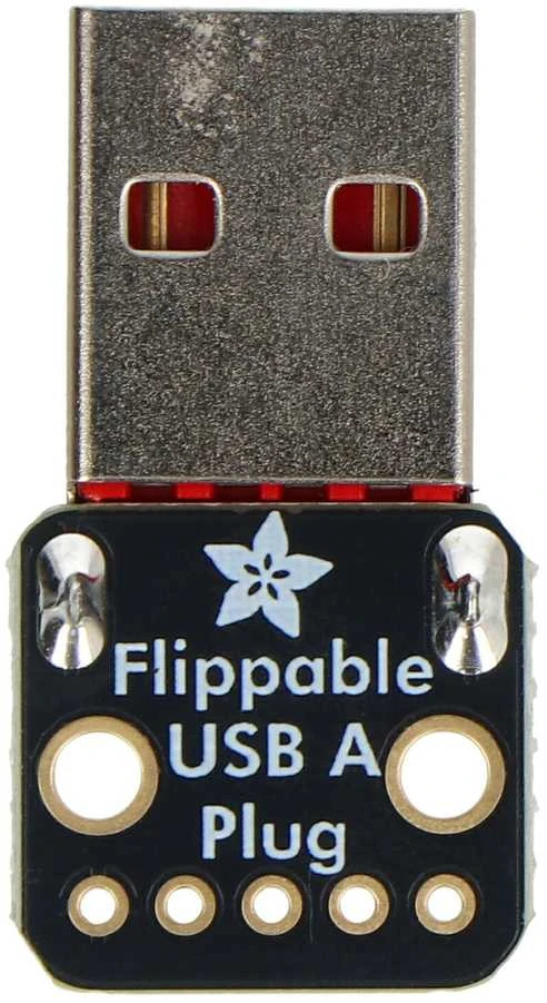 USB A dvipusis jungties modulis su litavimo kontaktais