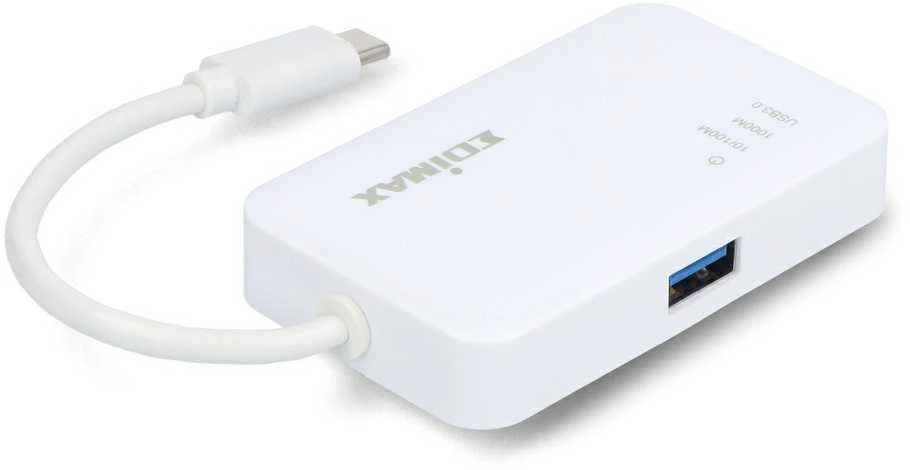 Edimax EU-4308 USB-C iki 3 prievadų USB 3.0 Gigabit Ethernet Hub