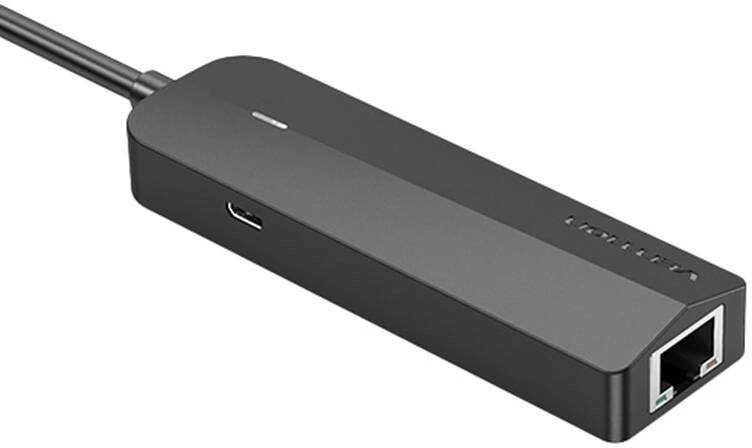 Vention USB-C daugiafunkcis hubas su RJ45 ir Micro-B jungtimis