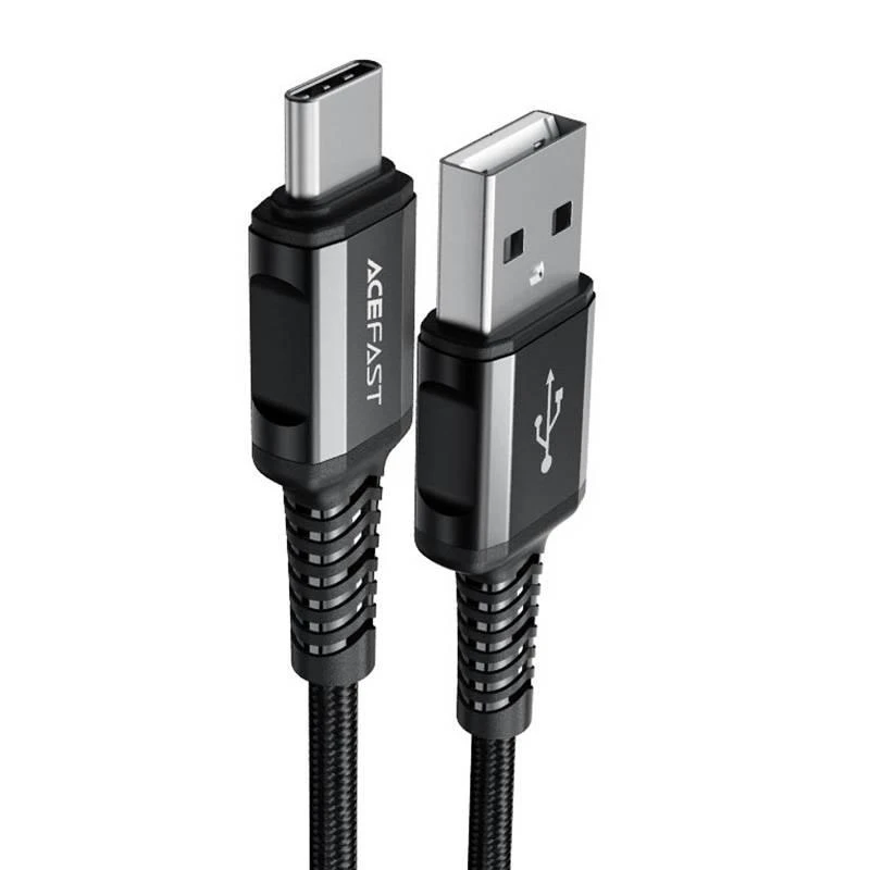 USB-C ir USB-C laidas 1.2 m Acefast C1-04 (juodas)