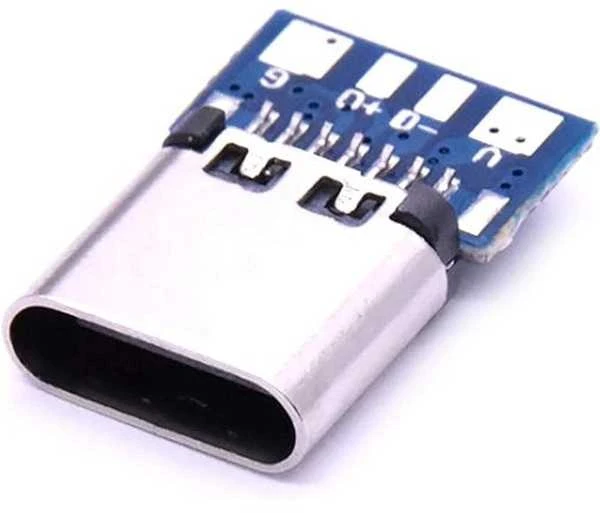 Oem USB C moteriškas lizdas – 4 kontaktų – ant PCB
