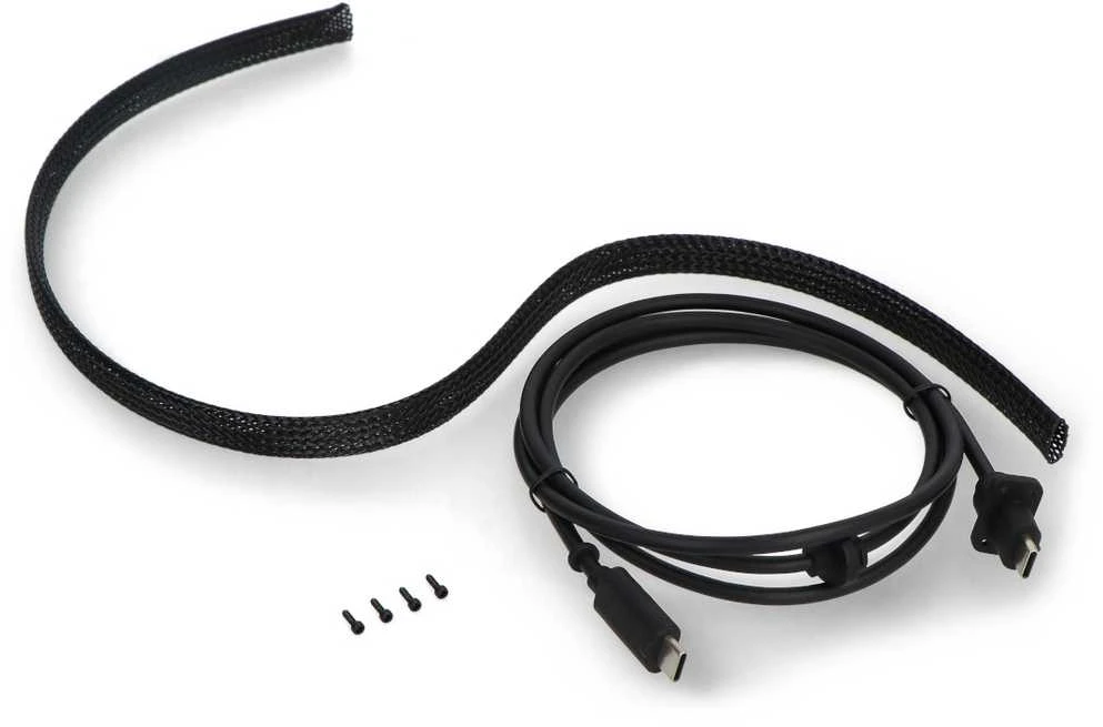 USB C laidas su apsaugine mova ir varžtais