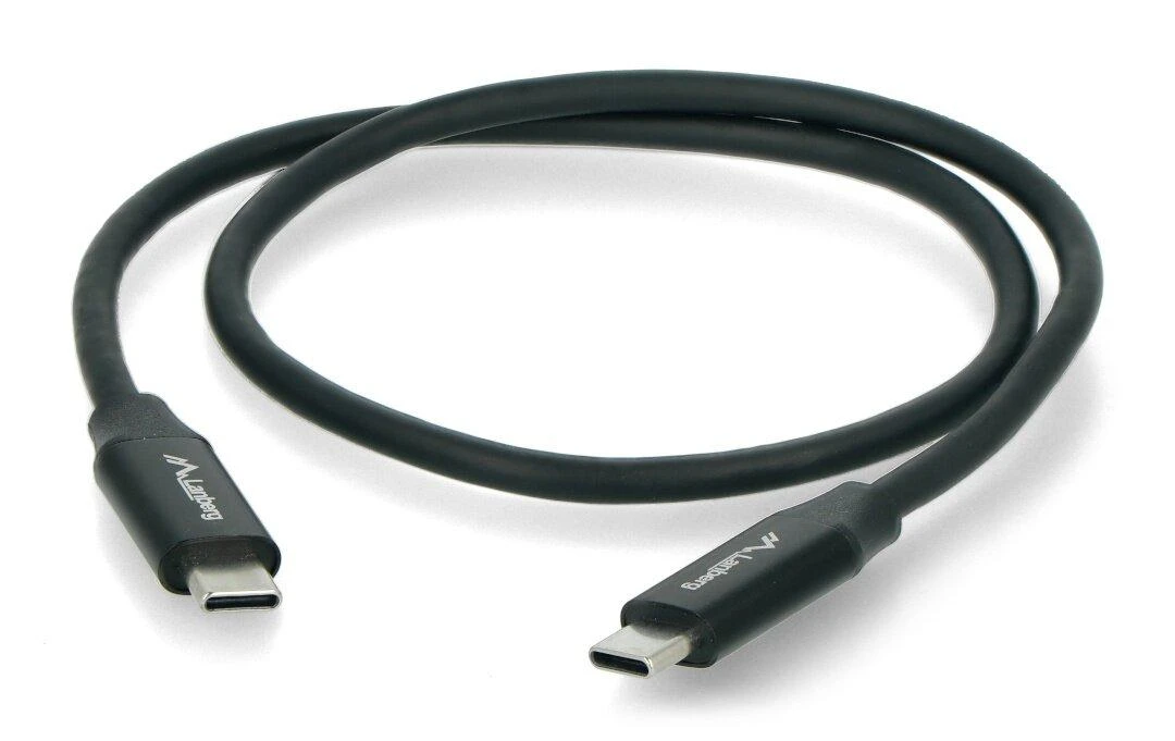 LANBERG USB-C M/M 2.0 laidas 0.5m Quick Charge 4.0 juodas