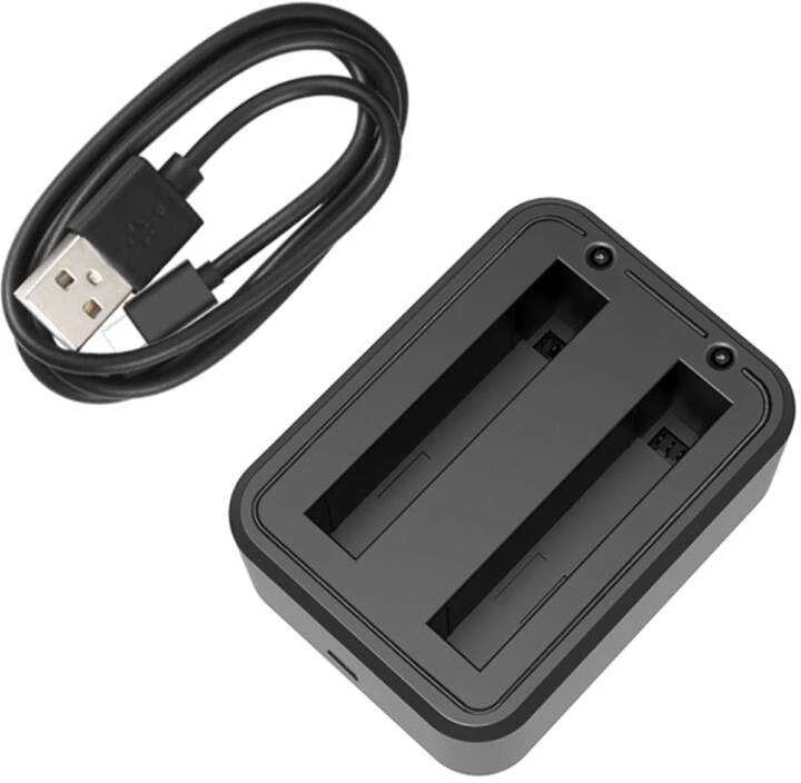 USB dviejų baterijų įkroviklis PULUZ, skirtas Insta360 X3