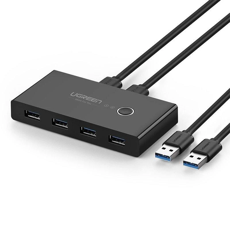 USB jungiklis KVM USB 2x4 UGREEN USB 3.0