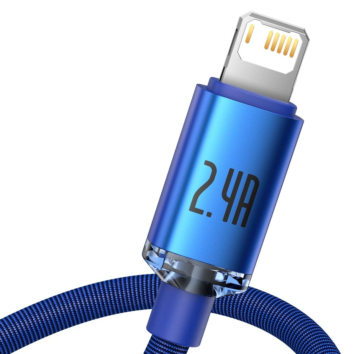 „Baseus Crystal Shine“ USB – „Lightning“ laidas 2.4A 1.2m