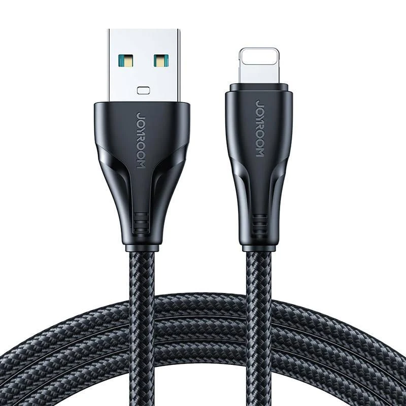 USB kabelis viršija / Lightning / 1.2 m Joyroom S-UL012A11 (juodas)