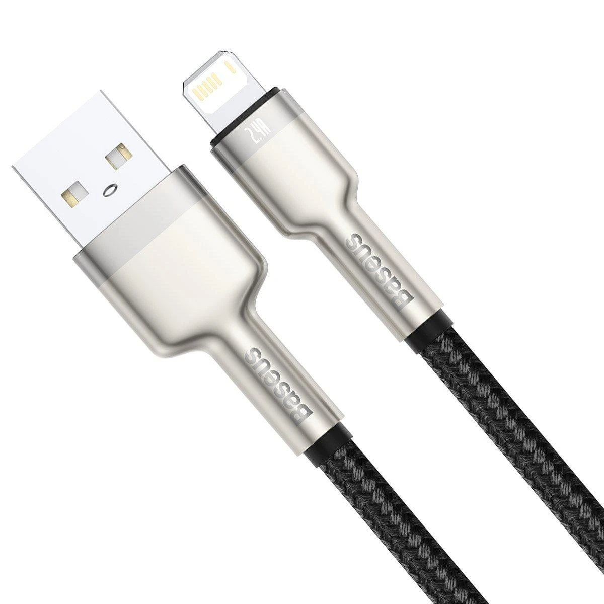 Baseus Cafule USB - Lightning kabelis 2.4A 1m - Juodas