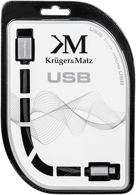 USB laidas - mikro USB lizdas-kištukas 0.2 m Kruger & Matz