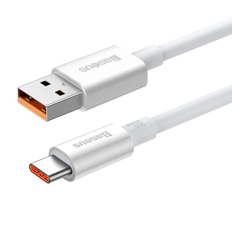 USB laidas per USB-C Baseus Superior 100W 0.25m (baltas)