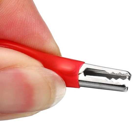 Oem USB laidas su krokodilo spaustukais - 60 cm