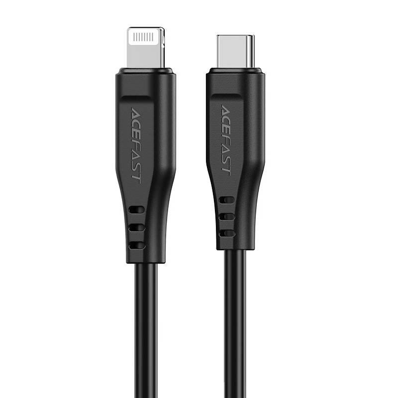 USB MFI laidas Acefast C3-01, USB-C do Lightning, 30 W, 1,2 m (juodas)